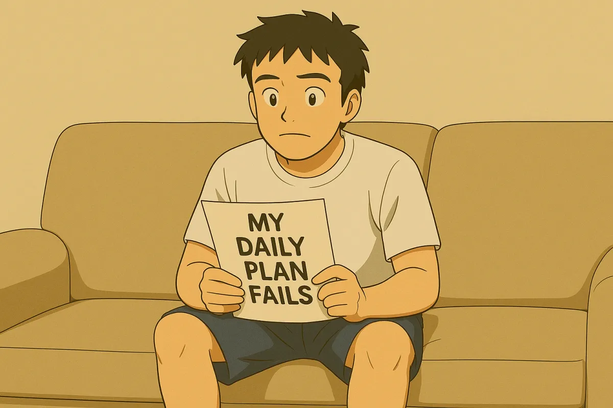 My daily plan fails, and most days, the same thing repeats